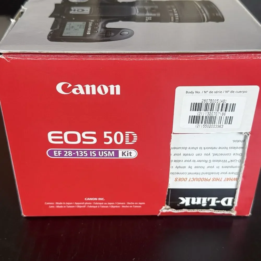 Canon EOS 50D 15.1MP DSLR Camera - Black (Kit with EF 28-135mm f/3.5-5.6 IS USM)
